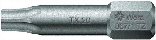 Wera Tx20-bit-torx - 867-1 Tz Torx® Bits For Torx Socket Screws - 05066310001